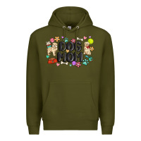 Army Green dog mom Premium Hoodie - MaliasSmallBusiness