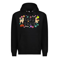 Black dog mom Premium Hoodie - MaliasSmallBusiness