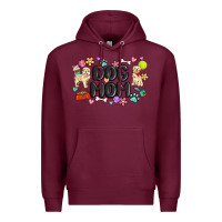 Burgundy dog mom Premium Hoodie - MaliasSmallBusiness