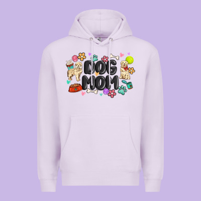 Dog Mom Premium Hoodie Designed By Maliassmallbusiness