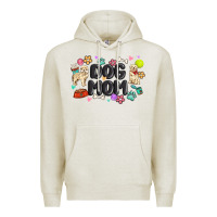 Oatmeal Heather dog mom Premium Hoodie - MaliasSmallBusiness