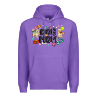 Purple dog mom Premium Hoodie - MaliasSmallBusiness