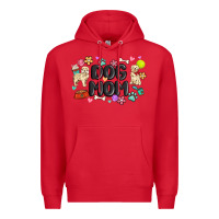 Red dog mom Premium Hoodie - MaliasSmallBusiness