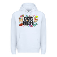 White dog mom Premium Hoodie - MaliasSmallBusiness