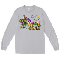Moon Dust mardi gras fleur de lis and beads Long Sleeve Tee - RanaPortraitStore