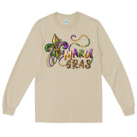 Mushroom mardi gras fleur de lis and beads Long Sleeve Tee - RanaPortraitStore