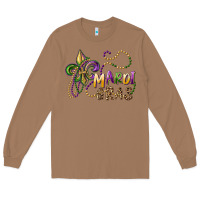 Toasted Coconut mardi gras fleur de lis and beads Long Sleeve Tee - RanaPortraitStore