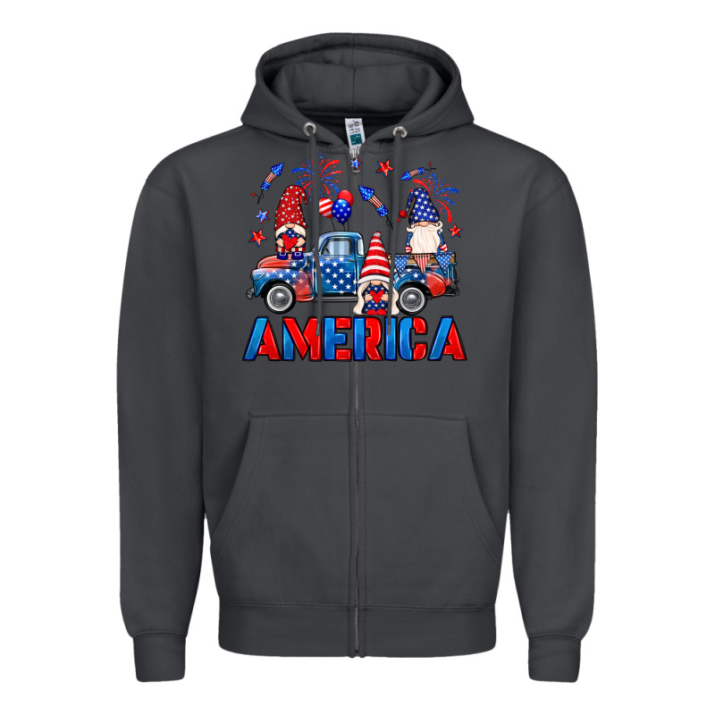 American Truck Gnomes Zipper Hoodie by Neo Western | Teevron