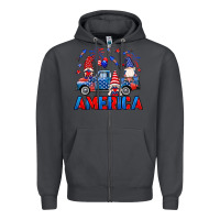 Smoke American truck gnomes Zipper Hoodie - Neo Western
