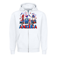 White American truck gnomes Zipper Hoodie - Neo Western
