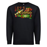 Black let`s celebrate with beer bottles Premium Sweatshirt - AdoDesignShop