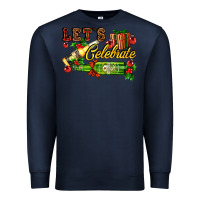 Navy let`s celebrate with beer bottles Premium Sweatshirt - AdoDesignShop