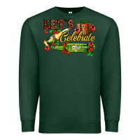Sports Green let`s celebrate with beer bottles Premium Sweatshirt - AdoDesignShop