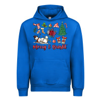 Cobalt merry bright Urban Hoodie - MaliasSmallBusiness