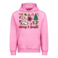 Fuchsia Pink merry bright Urban Hoodie - MaliasSmallBusiness