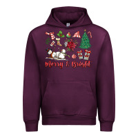 Mauve Wine merry bright Urban Hoodie - MaliasSmallBusiness