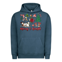 Pigment Midnight Navy merry bright Urban Hoodie - MaliasSmallBusiness