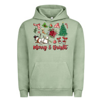 Pigment Oil Green merry bright Urban Hoodie - MaliasSmallBusiness