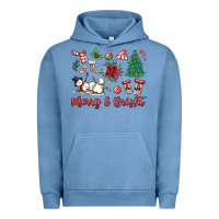 Pigment Pebble Blue merry bright Urban Hoodie - MaliasSmallBusiness