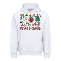 White merry bright Urban Hoodie - MaliasSmallBusiness