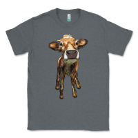 Charcoal Heather heifer cow Classic Tee - RanaPortraitStore