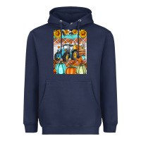Navy fall farm tractor air freshener Heavyweight Hoodie - Artiststas