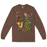 Chestnut love fleur de lis Long Sleeve Tee - RanaPortraitStore
