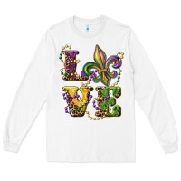 White love fleur de lis Long Sleeve Tee - RanaPortraitStore