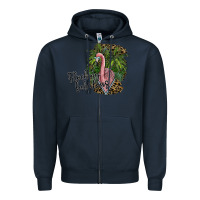 Navy flocking fabulous Zipper Hoodie - SublimationCraftShop