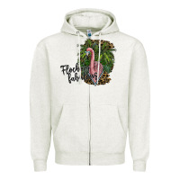 Oatmeal Heather flocking fabulous Zipper Hoodie - SublimationCraftShop