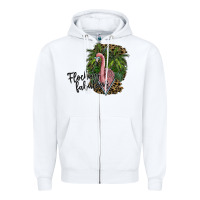 White flocking fabulous Zipper Hoodie - SublimationCraftShop