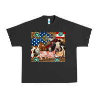 Pigment Black American farm animals Urban Heavy Tee - RanaPortraitStore