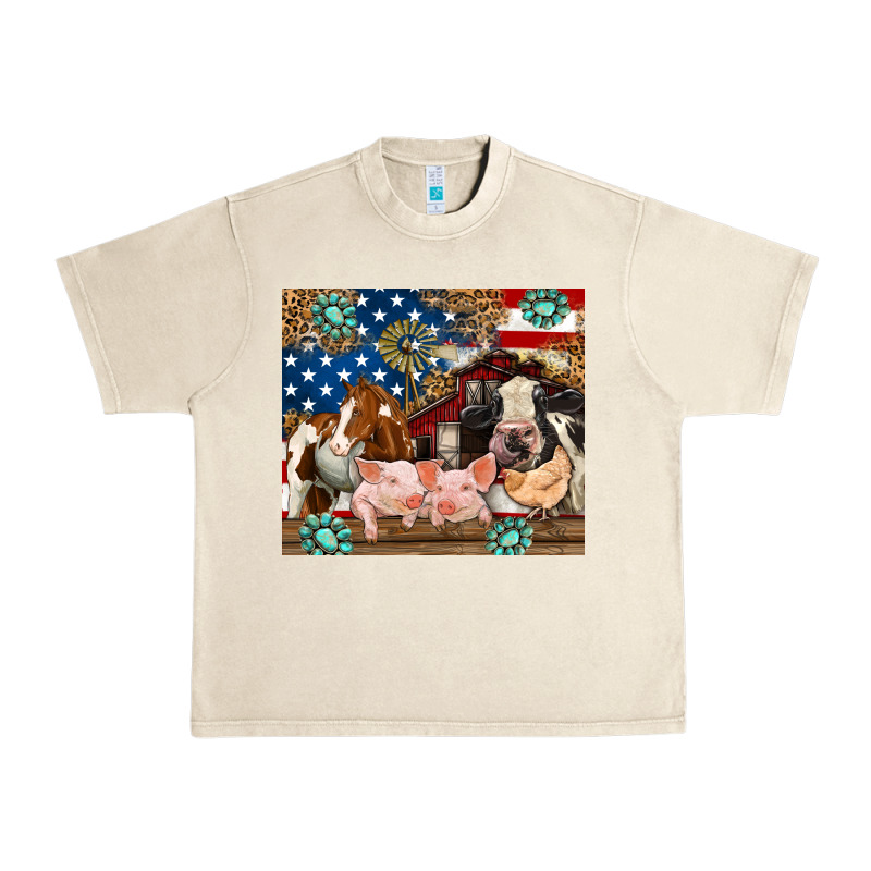 American Farm Animals Urban Heavy Tee by RanaPortraitStore | Teevron