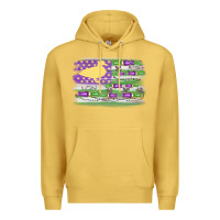Antique Gold mardi gras duck call flag Premium Hoodie - MaliasSmallBusiness