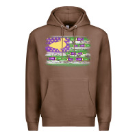 Chestnut mardi gras duck call flag Premium Hoodie - MaliasSmallBusiness