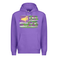 Mardi Gras Duck Call Flag Premium Hoodie | Teevron