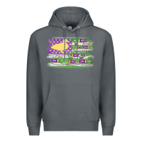 Rock mardi gras duck call flag Premium Hoodie - MaliasSmallBusiness