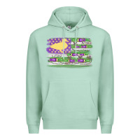 Seafoam mardi gras duck call flag Premium Hoodie - MaliasSmallBusiness