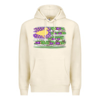 Tofu mardi gras duck call flag Premium Hoodie - MaliasSmallBusiness