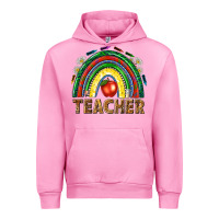 Fuchsia Pink rainbow teacher Urban Hoodie - NancyCooperArtShop