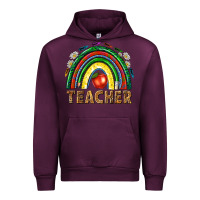 Mauve Wine rainbow teacher Urban Hoodie - NancyCooperArtShop