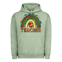 Pigment Oil Green rainbow teacher Urban Hoodie - NancyCooperArtShop