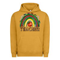 Pigment Peanut Butter rainbow teacher Urban Hoodie - NancyCooperArtShop