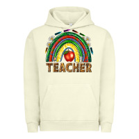 Pigment Pistachio rainbow teacher Urban Hoodie - NancyCooperArtShop