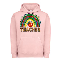 Pigment Salmon rainbow teacher Urban Hoodie - NancyCooperArtShop