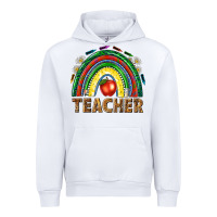 White rainbow teacher Urban Hoodie - NancyCooperArtShop