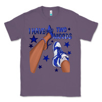 Lavender I Have Two Moods Royal Blue Sneakers Afro Girl Classic Tee - texasbilliewilder