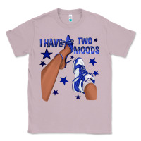 Lilac I Have Two Moods Royal Blue Sneakers Afro Girl Classic Tee - texasbilliewilder