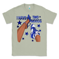 Matcha I Have Two Moods Royal Blue Sneakers Afro Girl Classic Tee - texasbilliewilder