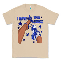 Mushroom I Have Two Moods Royal Blue Sneakers Afro Girl Classic Tee - texasbilliewilder